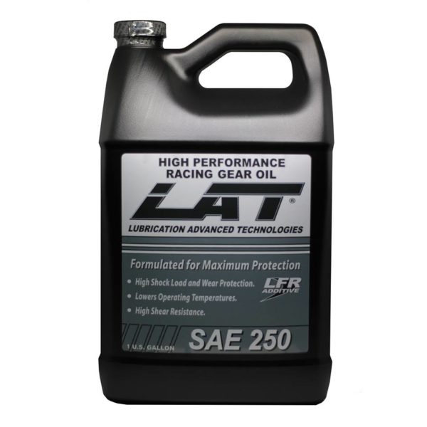 LAT Racing Oils SAE250 High Performance Transmission Gear Oil With LFR Additive 1 Gallon Bottle